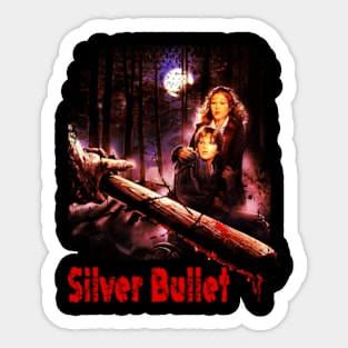 Marty's Moonlit Ride Bullet Werewolf Tee Sticker